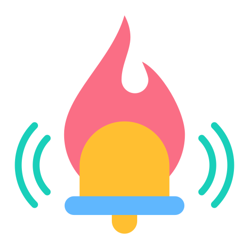 alarma de incendios icono gratis
