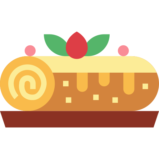 pastel de rollo icono gratis