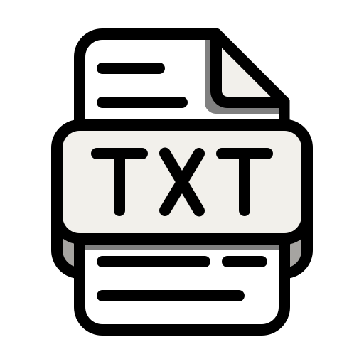 txt icono gratis