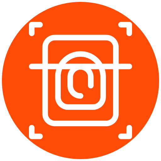 huella dactilar icono gratis