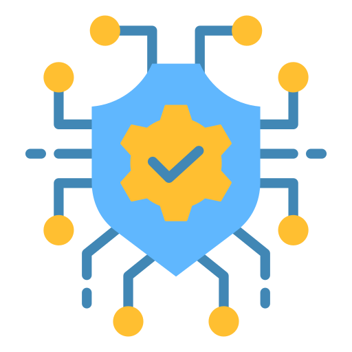la seguridad cibernética icono gratis