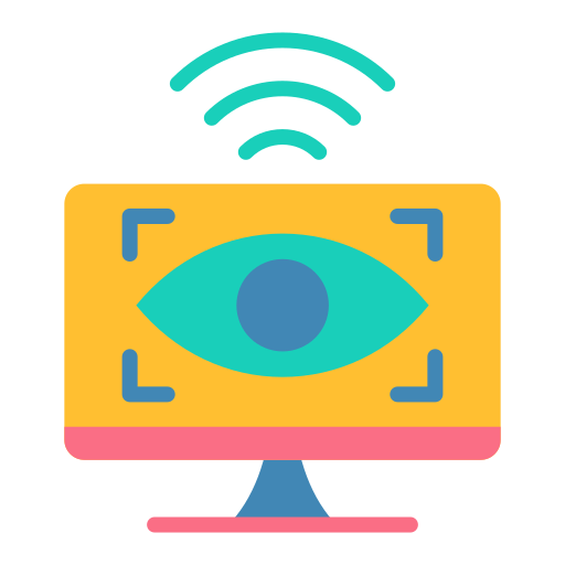 monitoreo remoto icono gratis