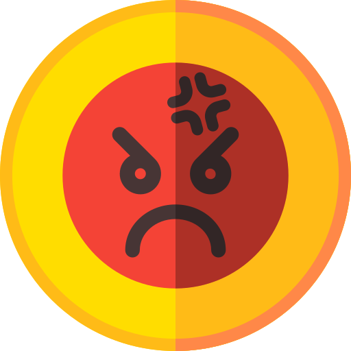 enojado icono gratis