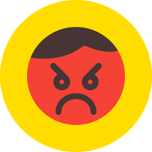enojado icono gratis