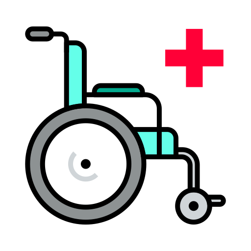 Инвалидная коляска бесплатно иконка