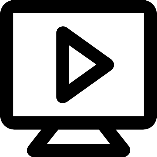 reproductor de video icono gratis