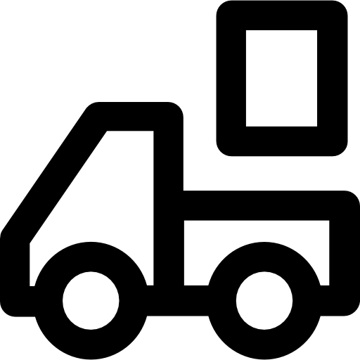 Cargo truck Vector Market Bold Rounded icon