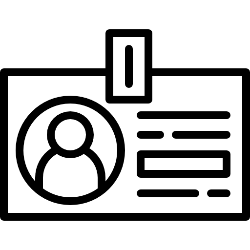 tarjeta de identificación icono gratis