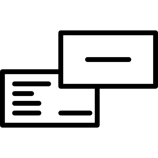 tarjeta de visita icono gratis