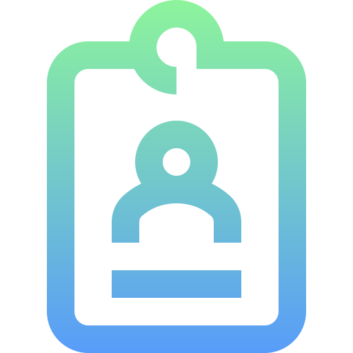 Tarjeta de identificación icono gratis