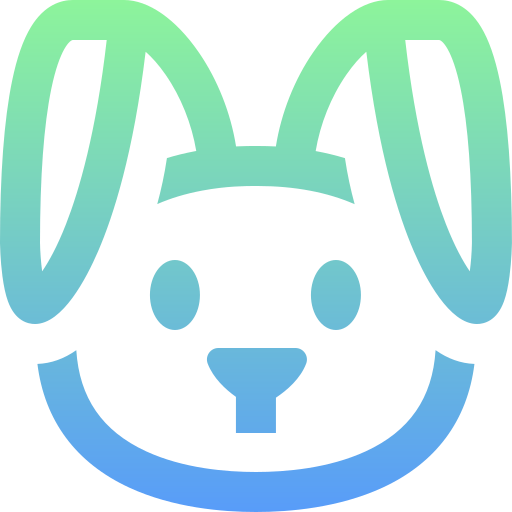 Rabbit Super Basic Straight Gradient icon