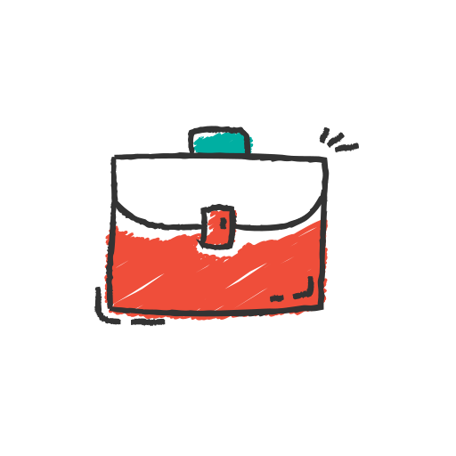 maletín icono gratis