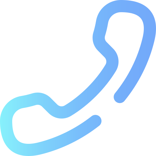 Phone Call Super Basic Omission Gradient Icon