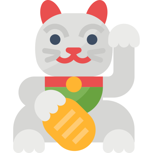 Maneki neko icono gratis