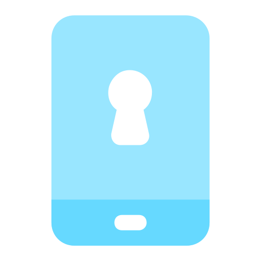 seguridad móvil icono gratis
