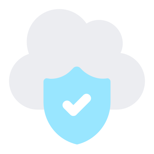 protección en la nube icono gratis