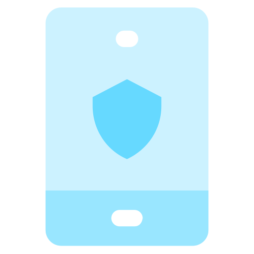seguridad móvil icono gratis