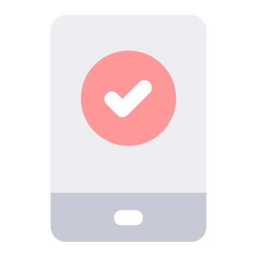 verificación móvil icono gratis