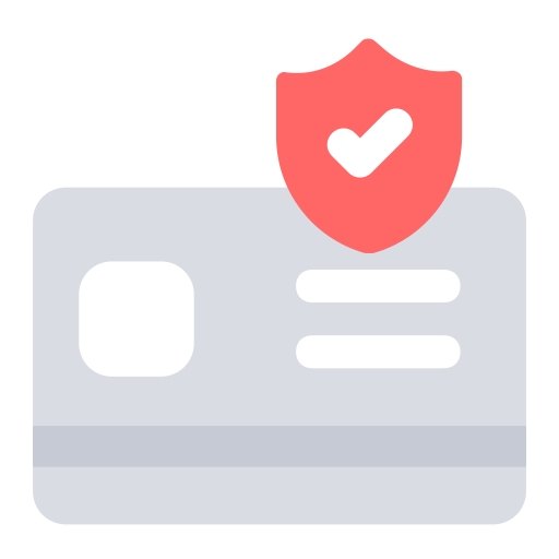 seguridad de la tarjeta icono gratis