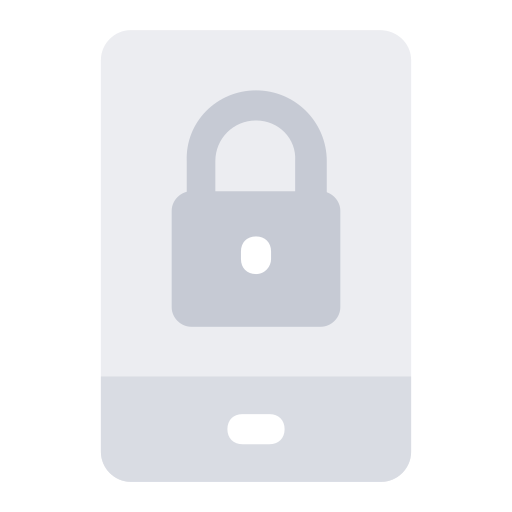 seguridad móvil icono gratis