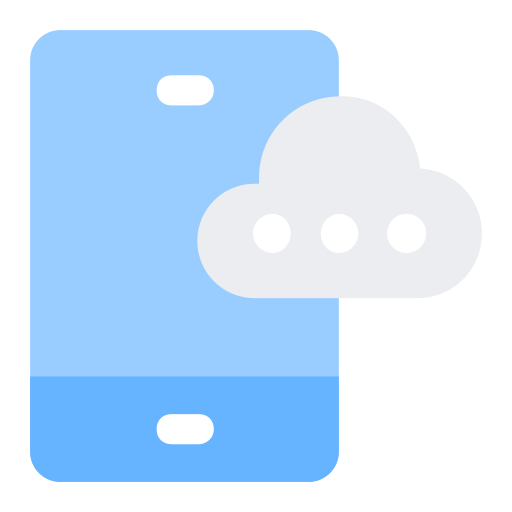 nube móvil icono gratis