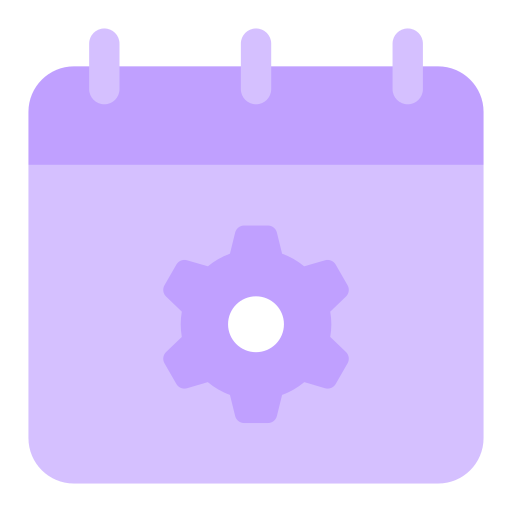 configuración del calendario icono gratis