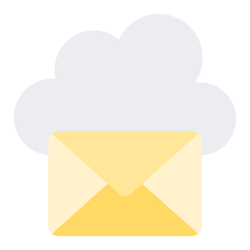 correo en la nube icono gratis