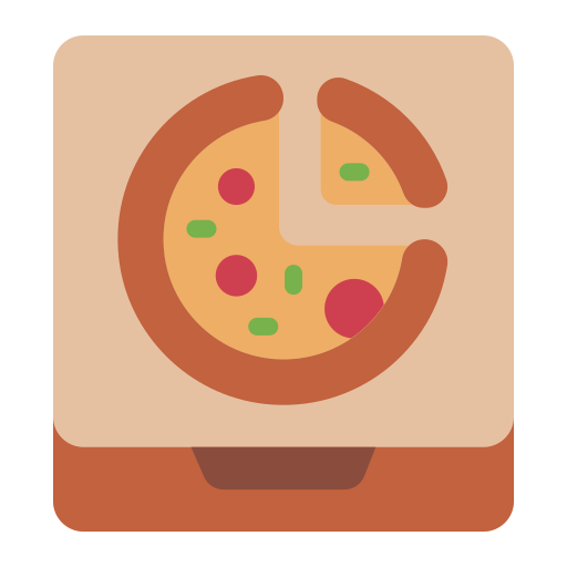 caja de pizza icono gratis