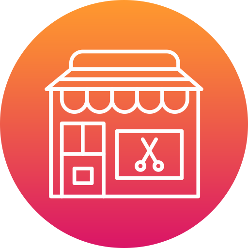 salon de coiffure Icône gratuit