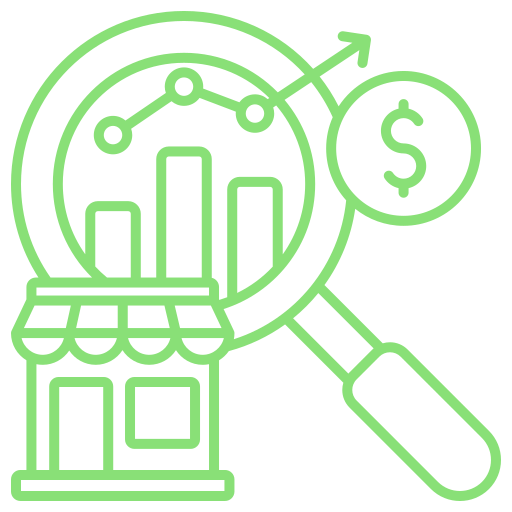 Étude de marché Icône gratuit