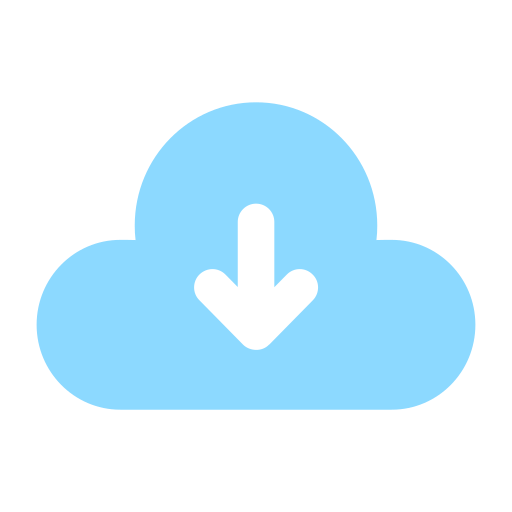 descarga en la nube icono gratis
