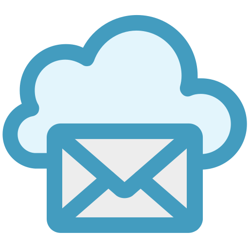 correo de computación en la nube icono gratis