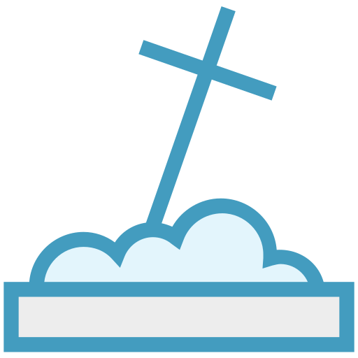 cruz de la tumba icono gratis