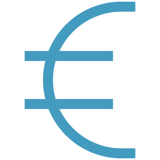euro icono gratis