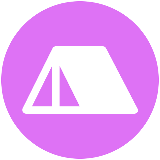 casa de campaña icono gratis