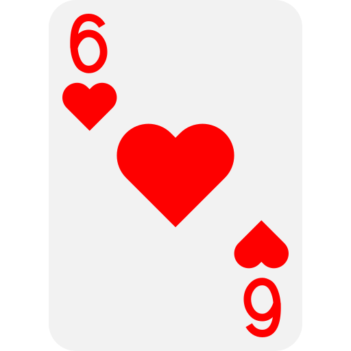 Six of hearts free icon