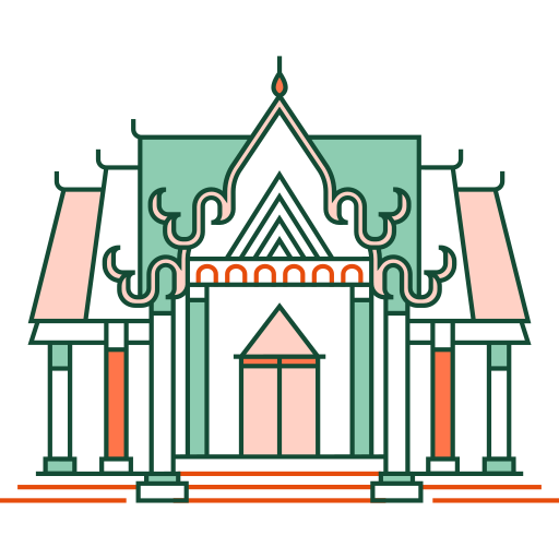 Templo icono gratis