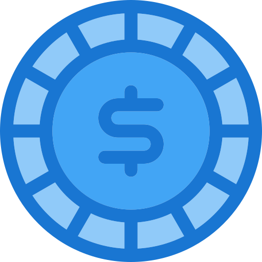 Chip de póquer icono gratis