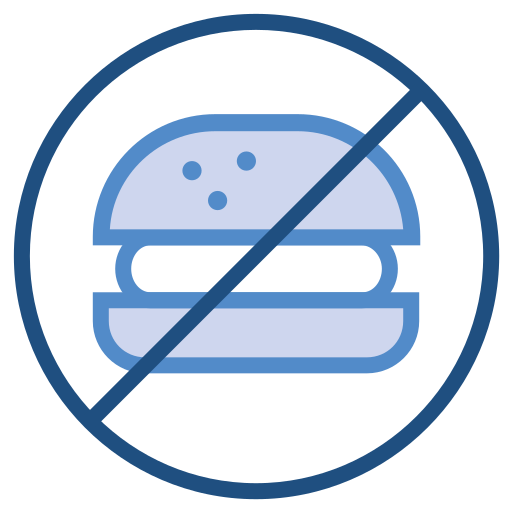 hamburguesa prohibida icono gratis