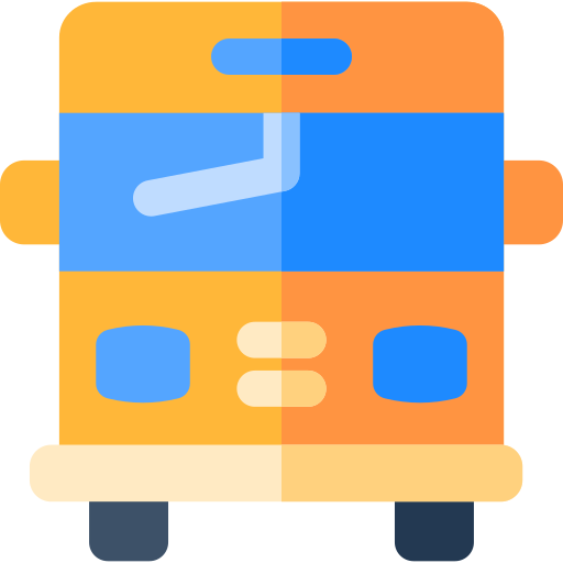 School bus Basic Rounded Flat icon