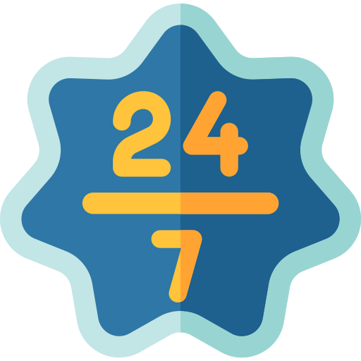 24/7 free icon 24/7 free icon