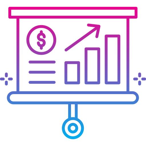 tabla de crecimiento icono gratis