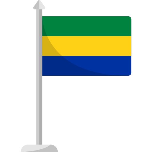 bandera de gabón icono gratis