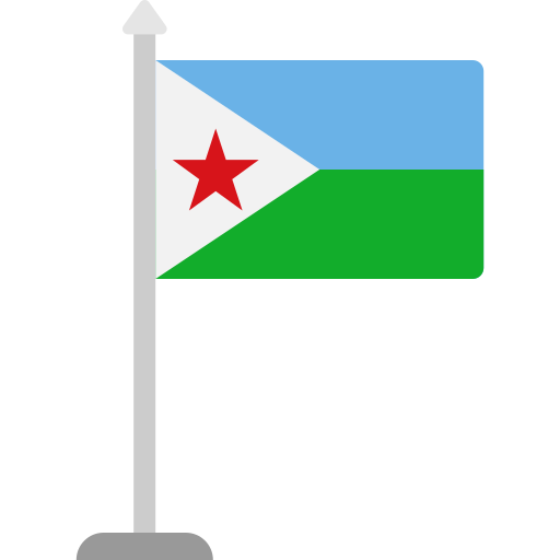 bandera de yibuti icono gratis