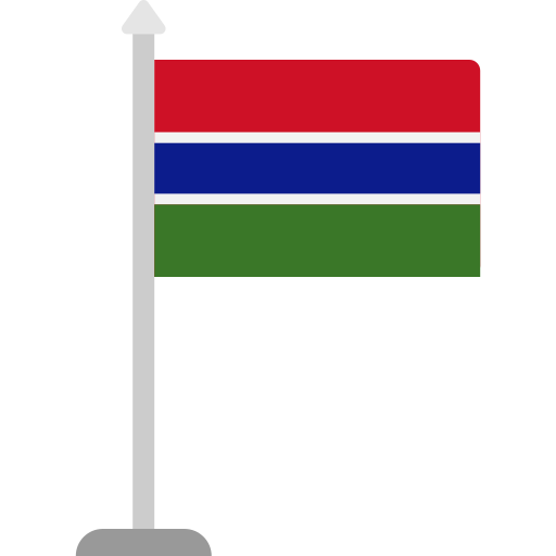 bandera de gambia icono gratis