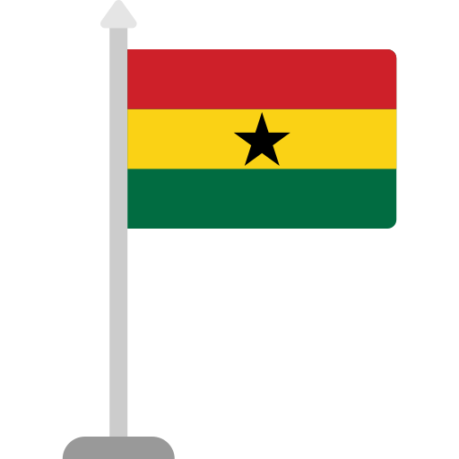 bandera de ghana icono gratis