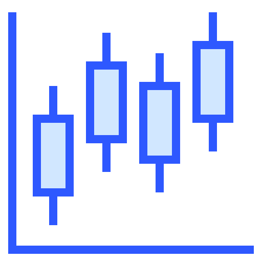 gráfico de velas icono gratis