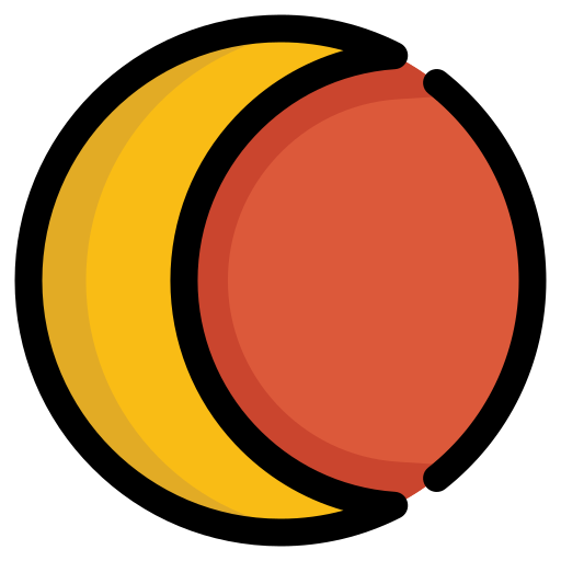 eclipse de luna icono gratis