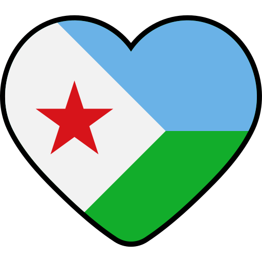 bandera de yibuti icono gratis