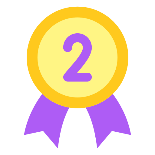 insigne de 2ème position Icône gratuit insigne de 2ème position Icône gratuit